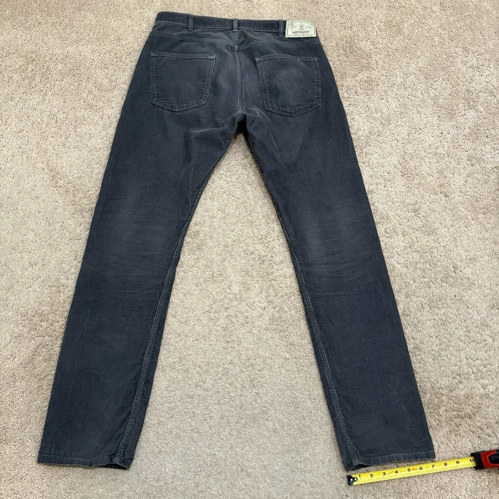 Patagonia Corduroy Pants Men's 32x32 Gray Straight Leg Iron Clad Organic Cotton